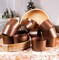 15 oz Kulich Mold Easter Bread Forms |12 pack| Bread Paper Paska Large Brown Non Stick Panettone Baking Molds Universal - Brown Design W 5.1 x H 3.35-In